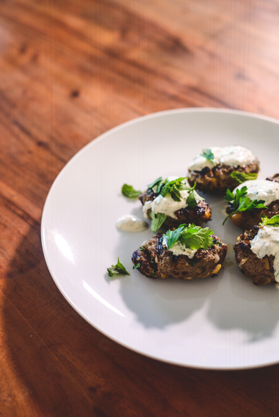 Recipe: Date and Chickpea Lamb Koftas with Minty Yoghurt Sauce