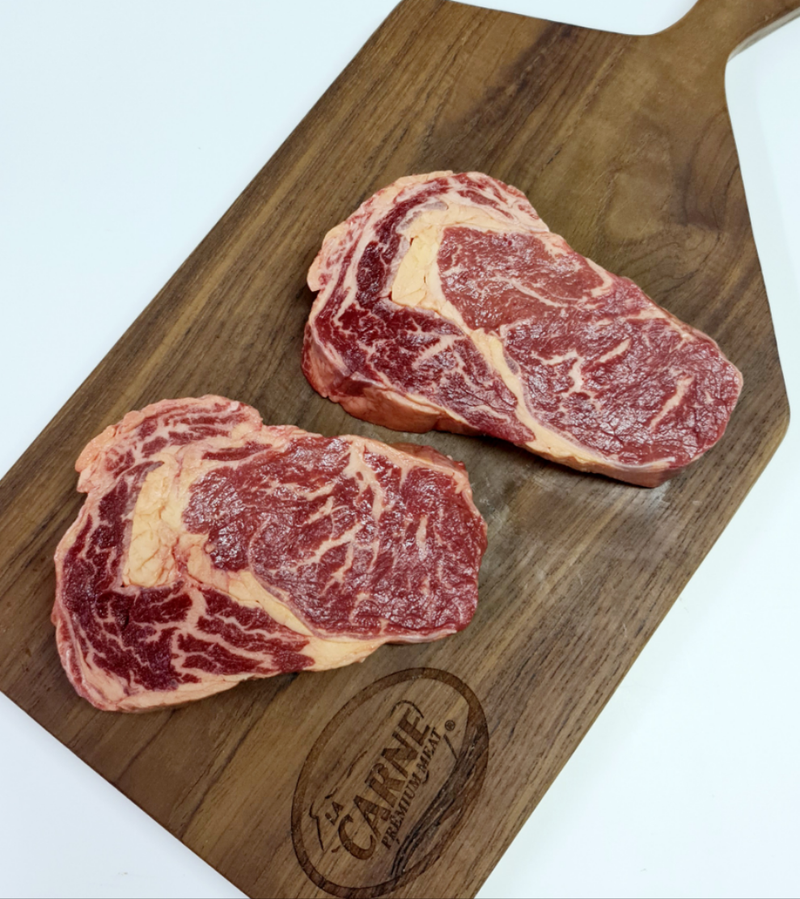 Pure Black Grassfed Angus Ribeye Steaks for 4