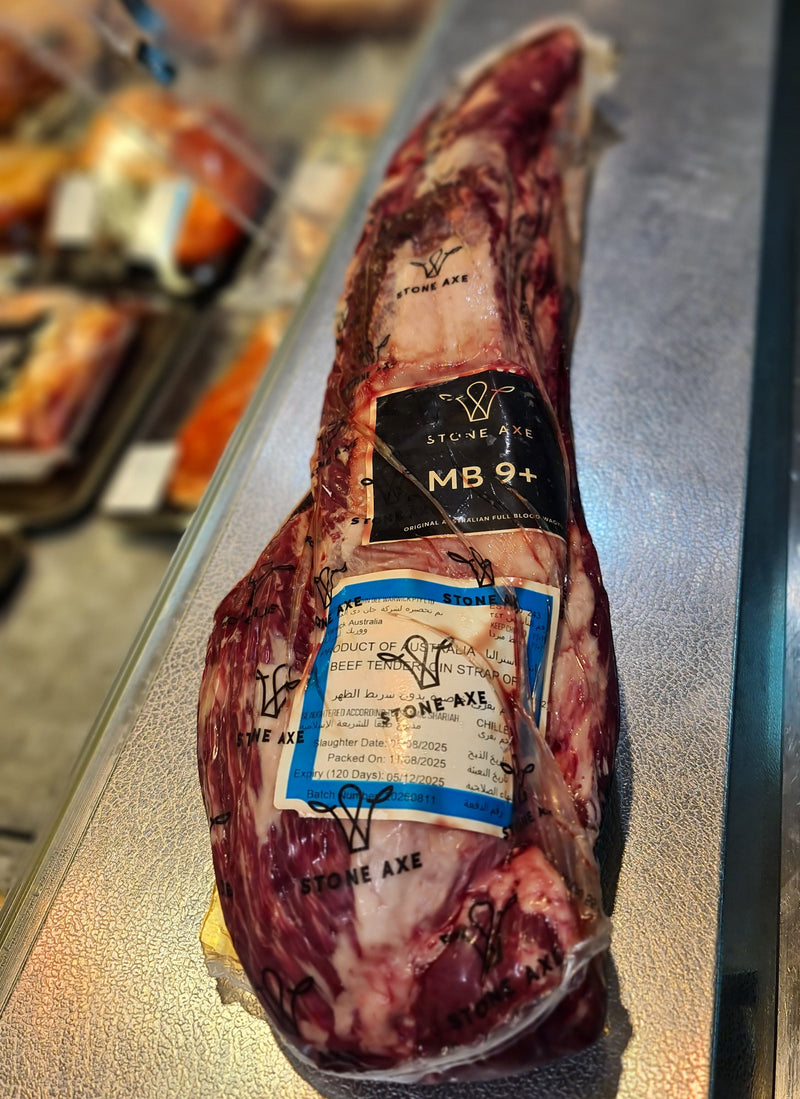 2.63kg Stone Axe Fullblood Wagyu Tenderloin MB9+ (Fillet)
